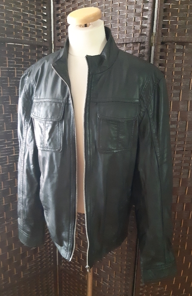 Ceralli Men's Leather  Coat look like bran new Size L - Picture 8 of 16